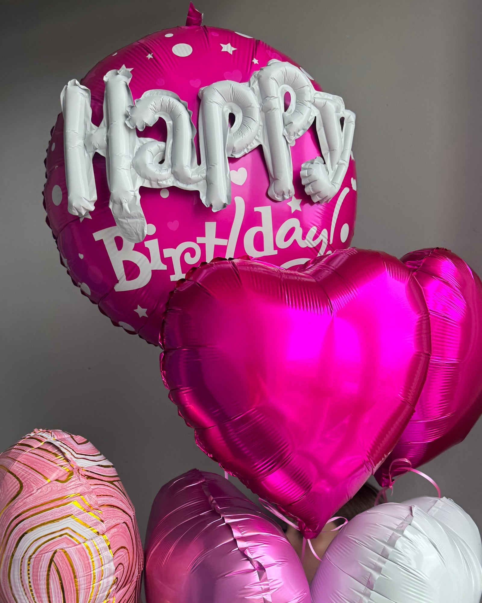 Happy birthday balloons set