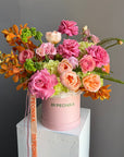 Flower Box “Amazonia” — peonies, roses, hydrangeas, ranunculus, moluccella
