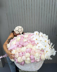 Flower Basket “Beyond Dreams” — peonies, orchids
