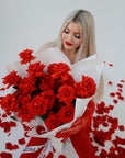 Bouquet “Fifth date” - 2 dozen red roses