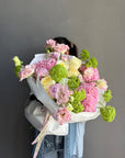 Bouquet “Always Yours” — roses, hydrangea, viburnum