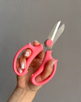 Floral Scissors — pink / green