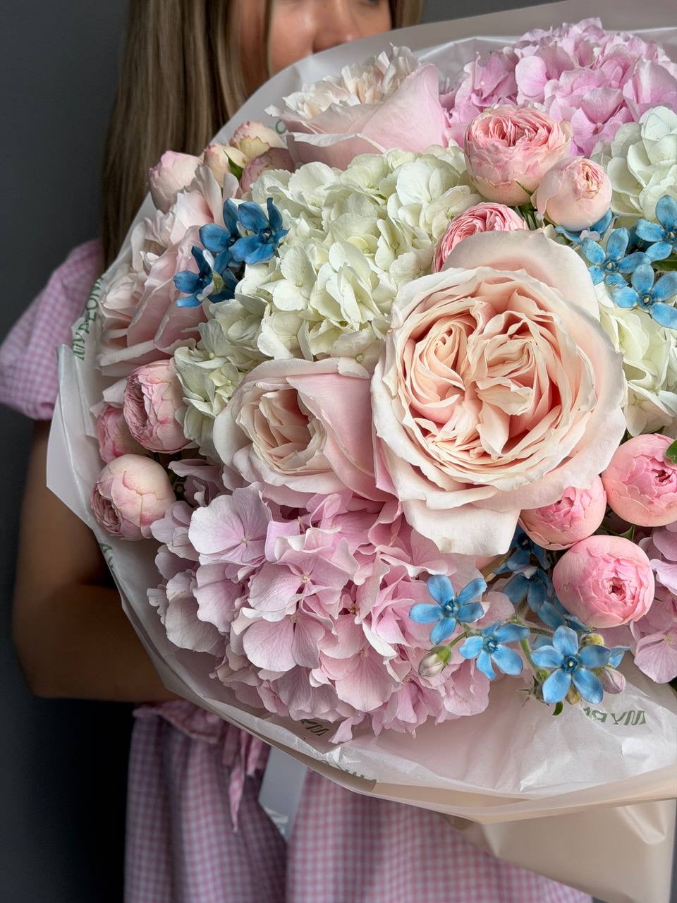 Bouquet “Everyone’s Type” — hydrangeas, roses, peonies