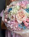 Bouquet “Everyone’s Type” — hydrangeas, roses, peonies