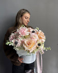 Flower Box “Anemone Amour” - anemones, roses