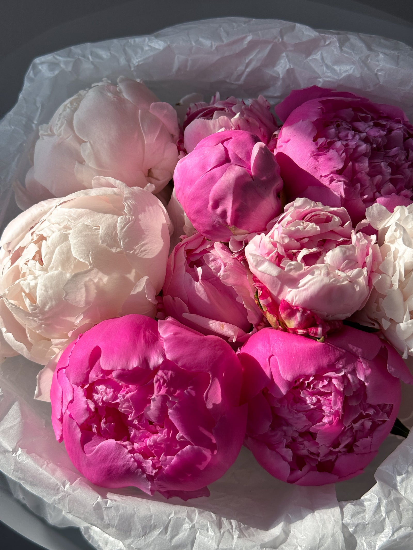 Bouquet of Trio Mixed Peonies