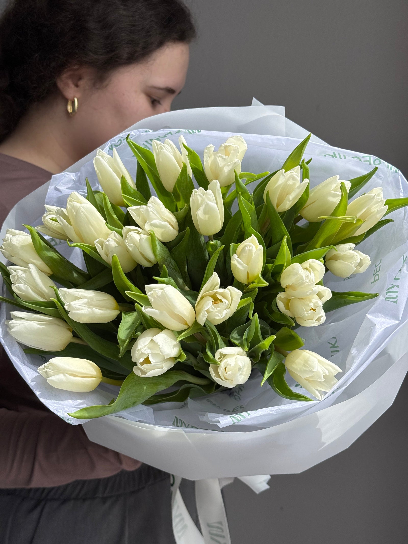 Bouquet "Pure White" - tulips