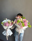 Bouquet “Always Yours” — roses, hydrangea, viburnum