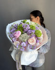 Bouquet “Made for YOU” — hydrangea, peonies, ranunculus, viburnum, stock flowers
