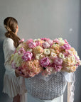 WOW-ARRANGEMENT “Barbie’s dream” - peonies, ranunculuses, hydrangeas