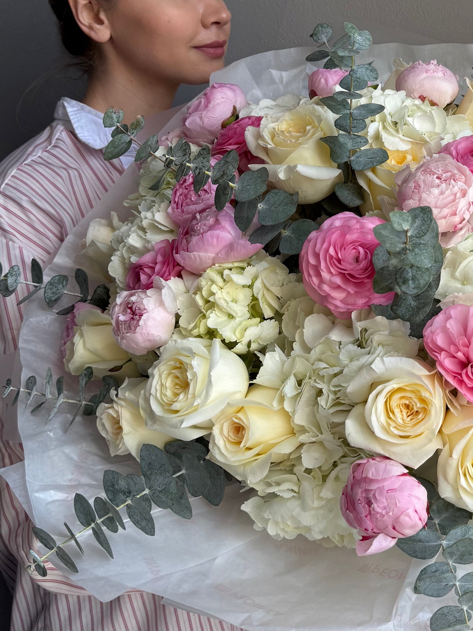 Bouquet "Heavenly Harmony" - peonies, roses, hydrangeas