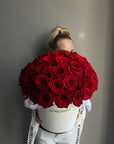 Flower Box "Freedom" - classic red roses