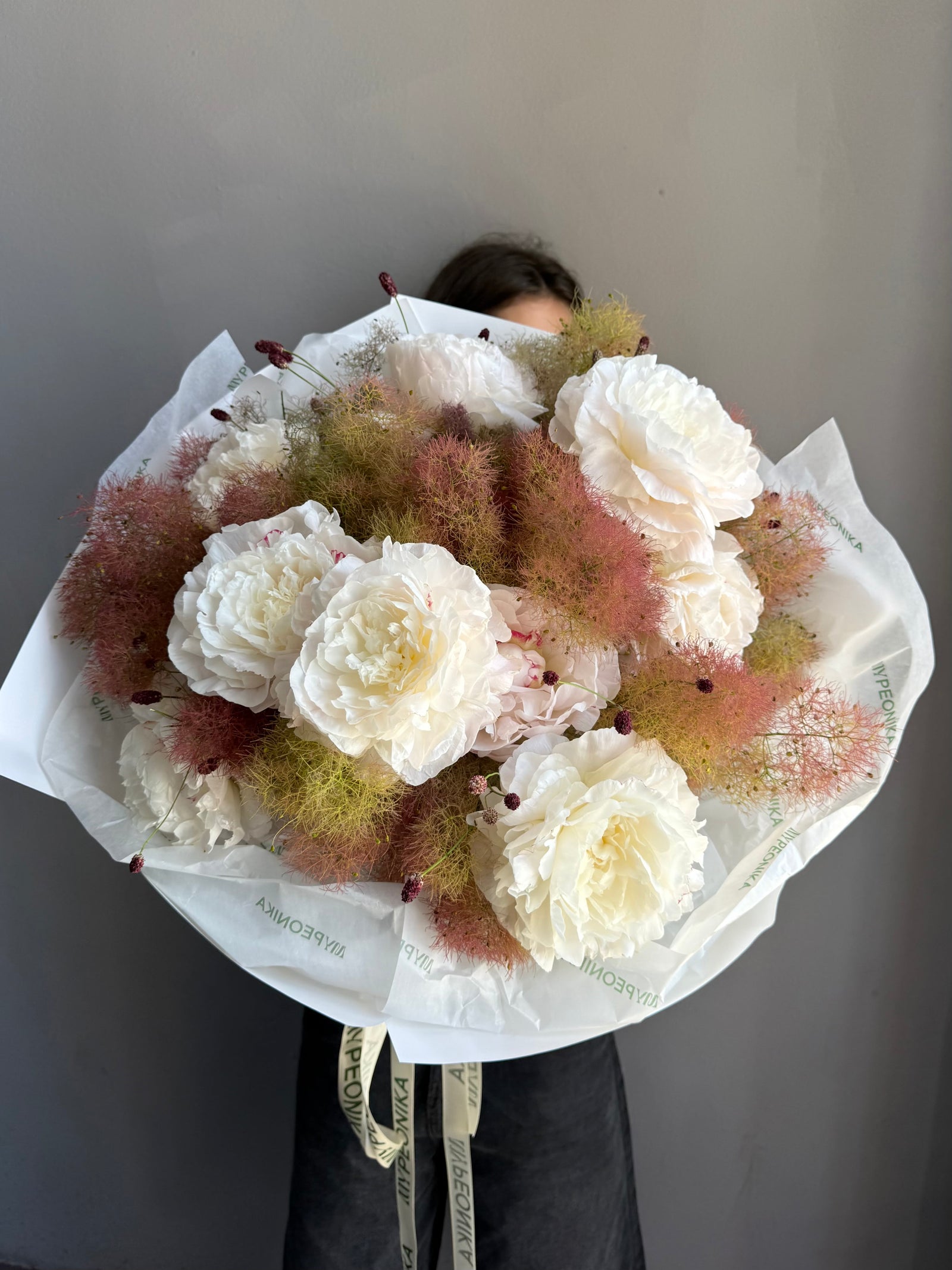 Bouquet “Fluffy Glow” — festiva, smoke tree