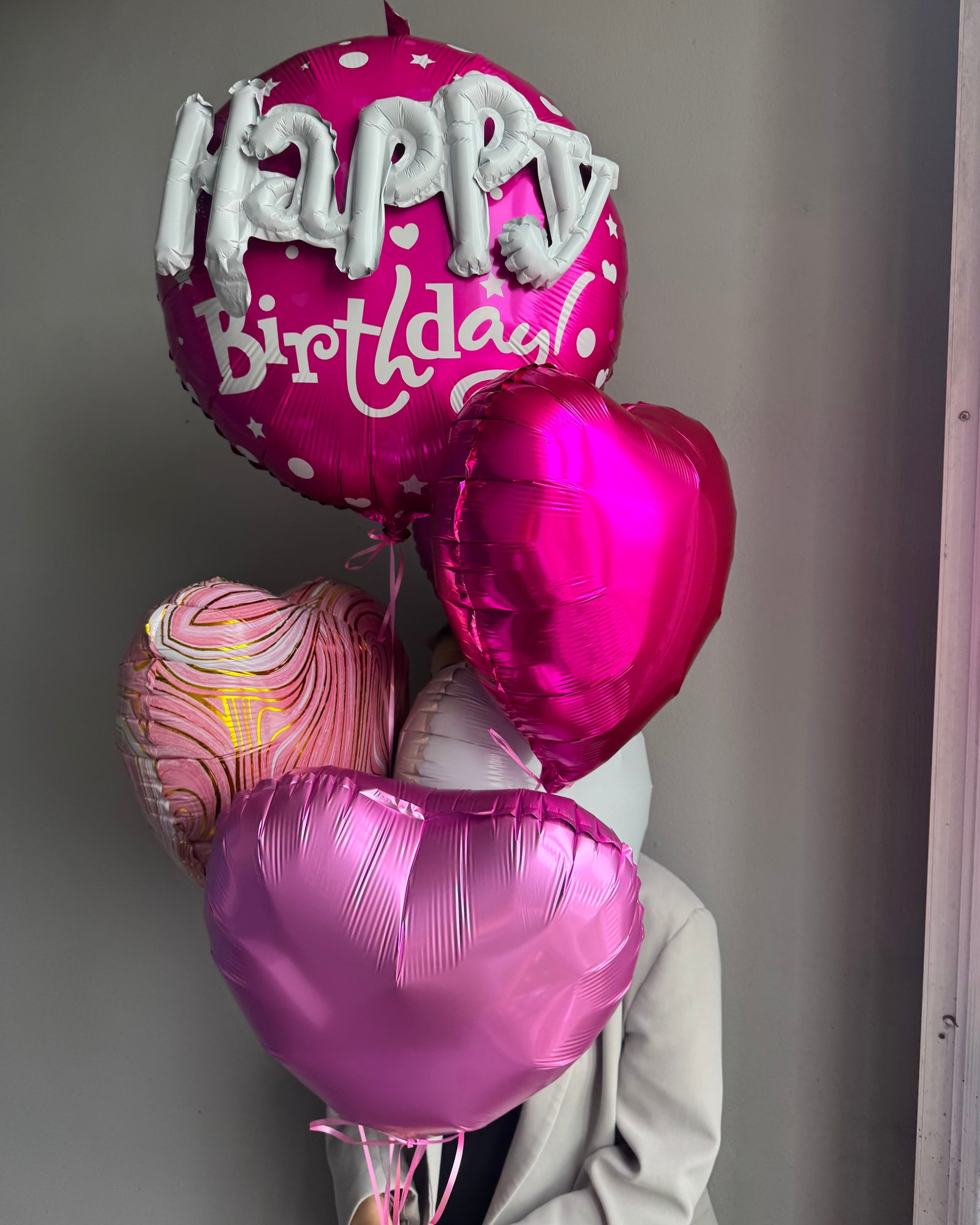 Happy birthday balloons set