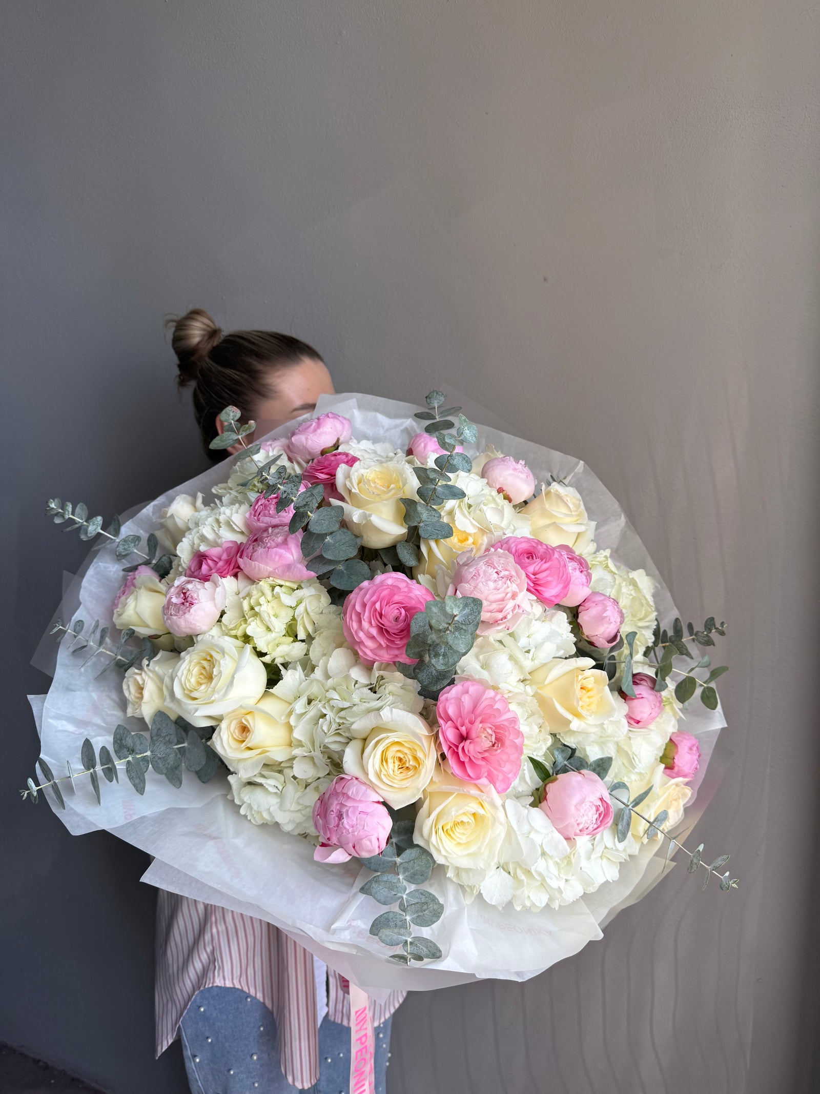 Bouquet "Heavenly Harmony" - peonies, roses, hydrangeas