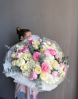 Bouquet "Heavenly Harmony" - peonies, roses, hydrangeas