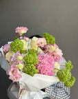 Bouquet “Always Yours” — roses, hydrangea, viburnum