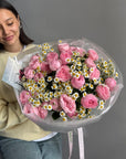 Bouquet “Daisy Baby” — roses, chamomile
