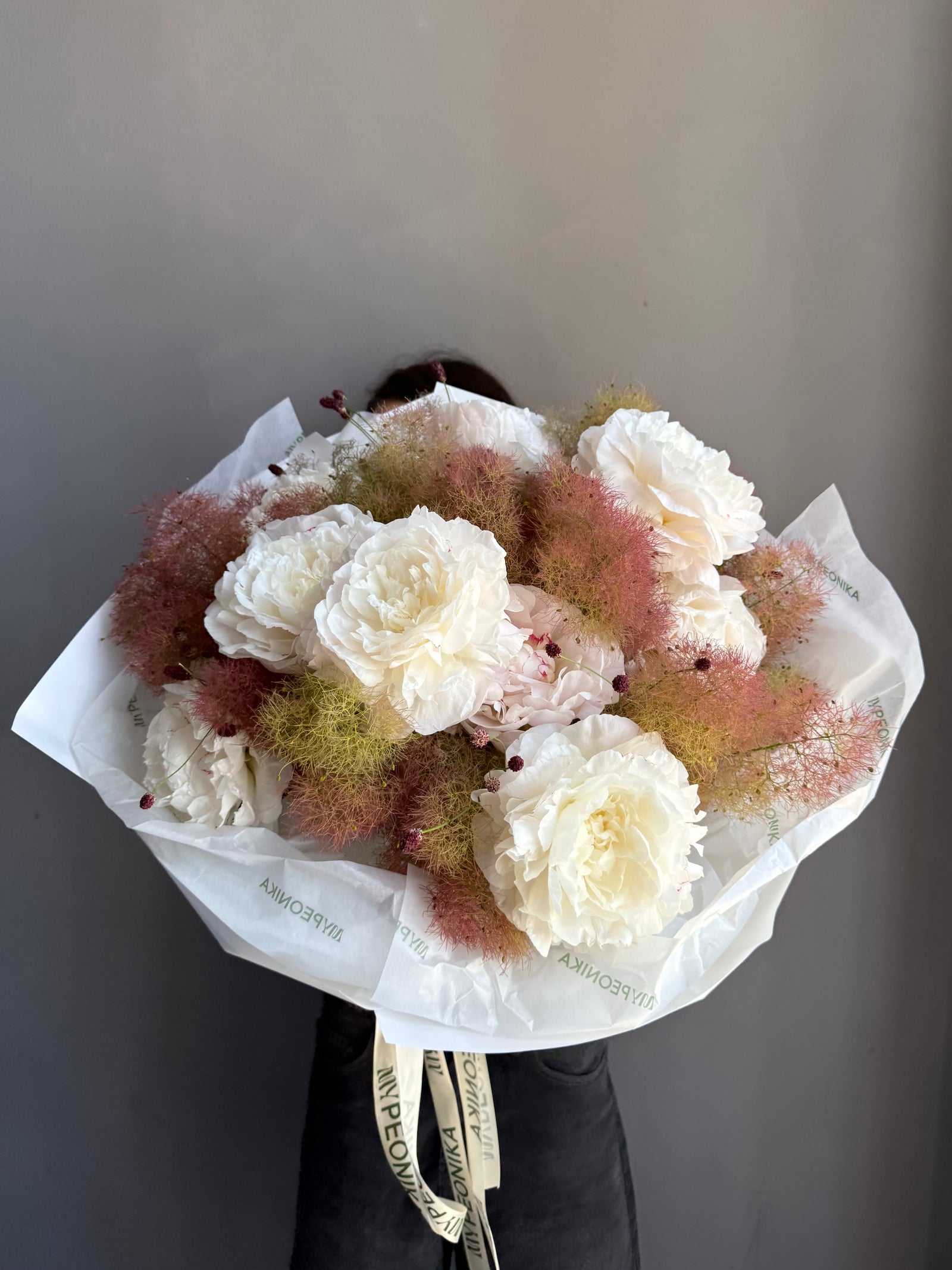 Bouquet “Fluffy Glow” — festiva, smoke tree