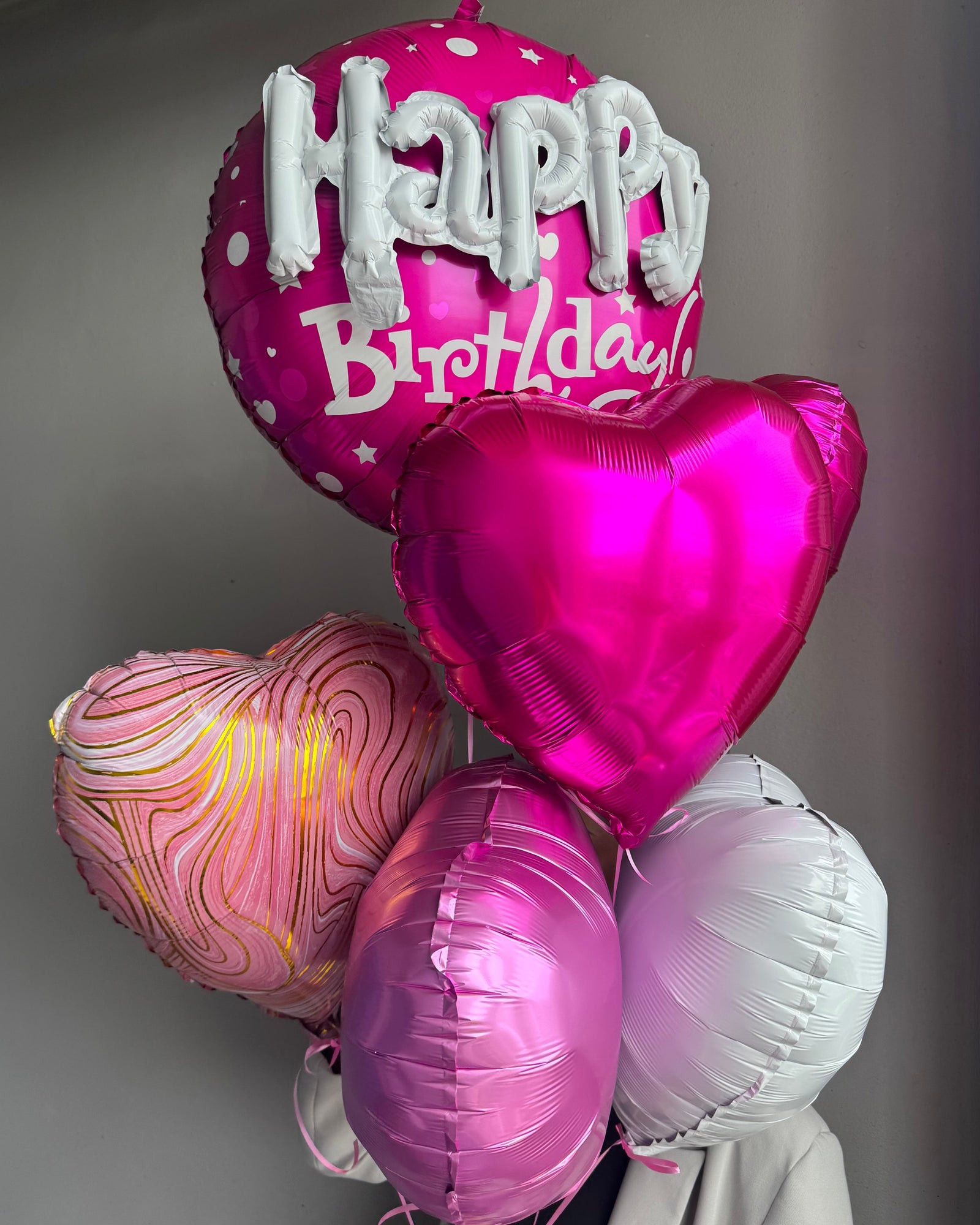 Happy birthday balloons set