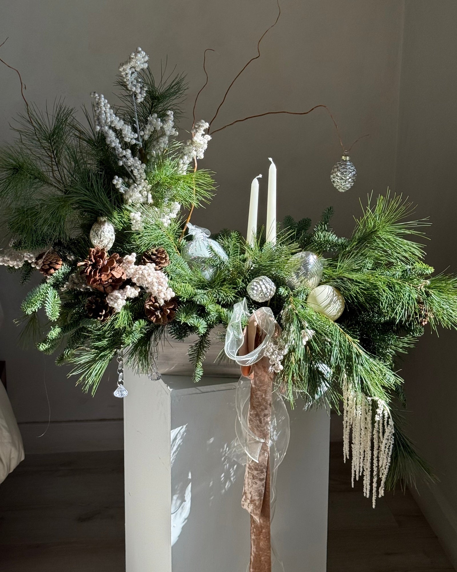 Candle Arrangement “Brûlée Cream”