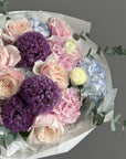Bouquet “The Muse Room” – garden roses, hydrangeas, allium, eucalyptus