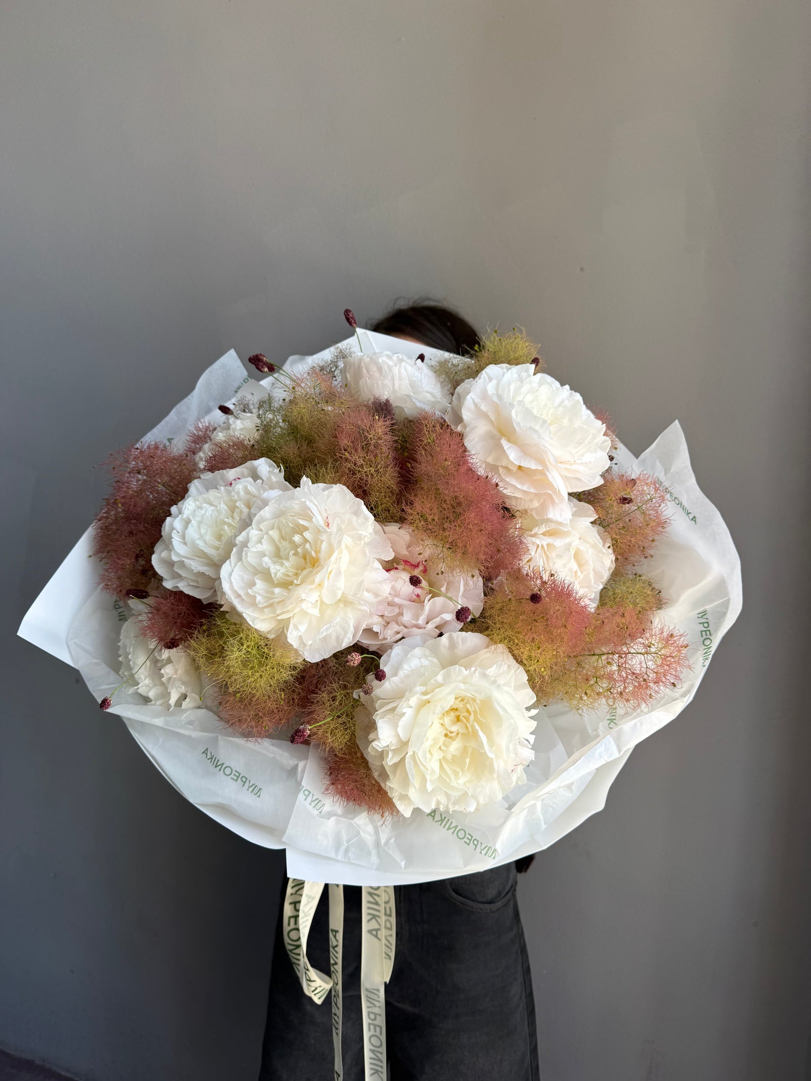 Bouquet “Fluffy Glow” — festiva, smoke tree