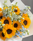 Bouquet “Hot Girl Summer” — sunflowers, delphinium