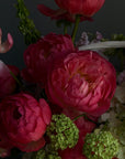 Flower Basket “Peak Summer” — peonies, veggie roses, viburnum, hydrangeas