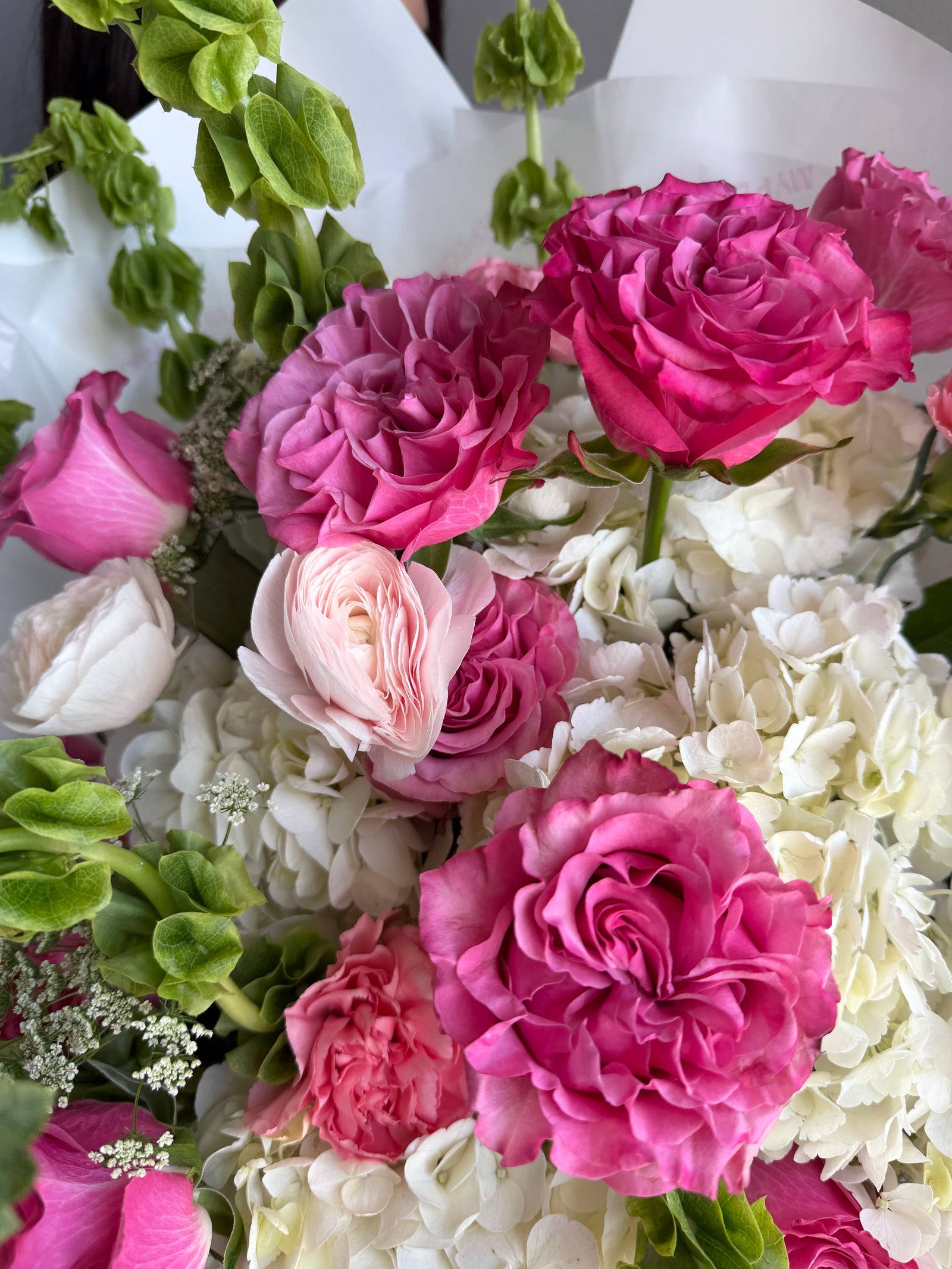 Bouquet “Floral Reverie” - bells, roses, hydrangeas, ranunculus