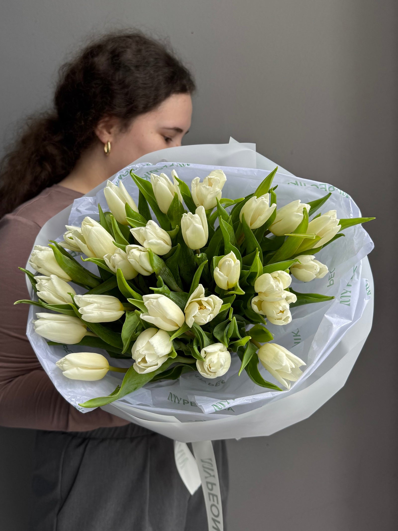 Bouquet "Pure White" - tulips