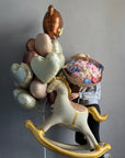 Set “Welcome New Baby” — bouquet and balloons