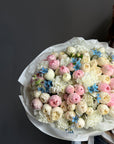Bouquet “Thinking of You” — garden spray roses, dianthus, oxypetalum