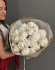 Bouquet of Peonies "Bowl of cream" - white peonies