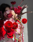 Flower Box “Hotline” — roses, anthurium, ranunculus, calla lilies, hydrangeas