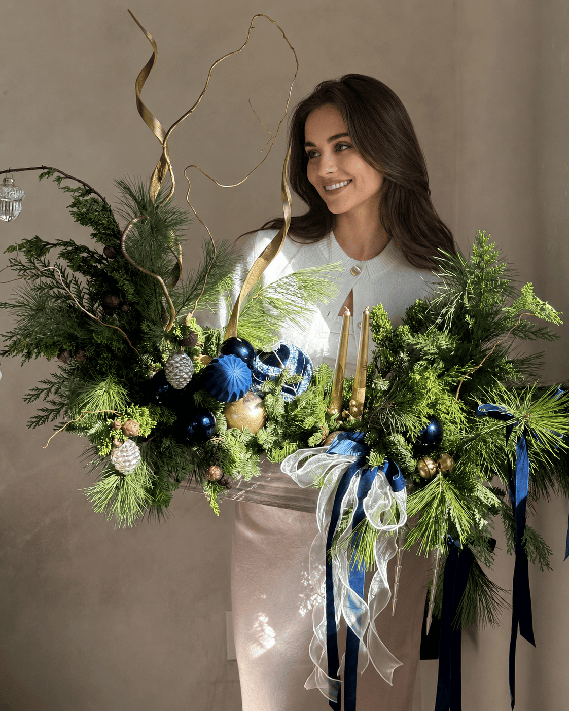 Candle Arrangement “Royal Blue”
