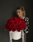 Flower Box "Freedom" - classic red roses
