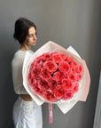 Bouquet "Pink Expression" - 30 pink garden roses