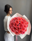 Bouquet "Pink Expression" - 30 pink garden roses