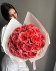 Bouquet "Pink Expression" - 20 pink garden roses