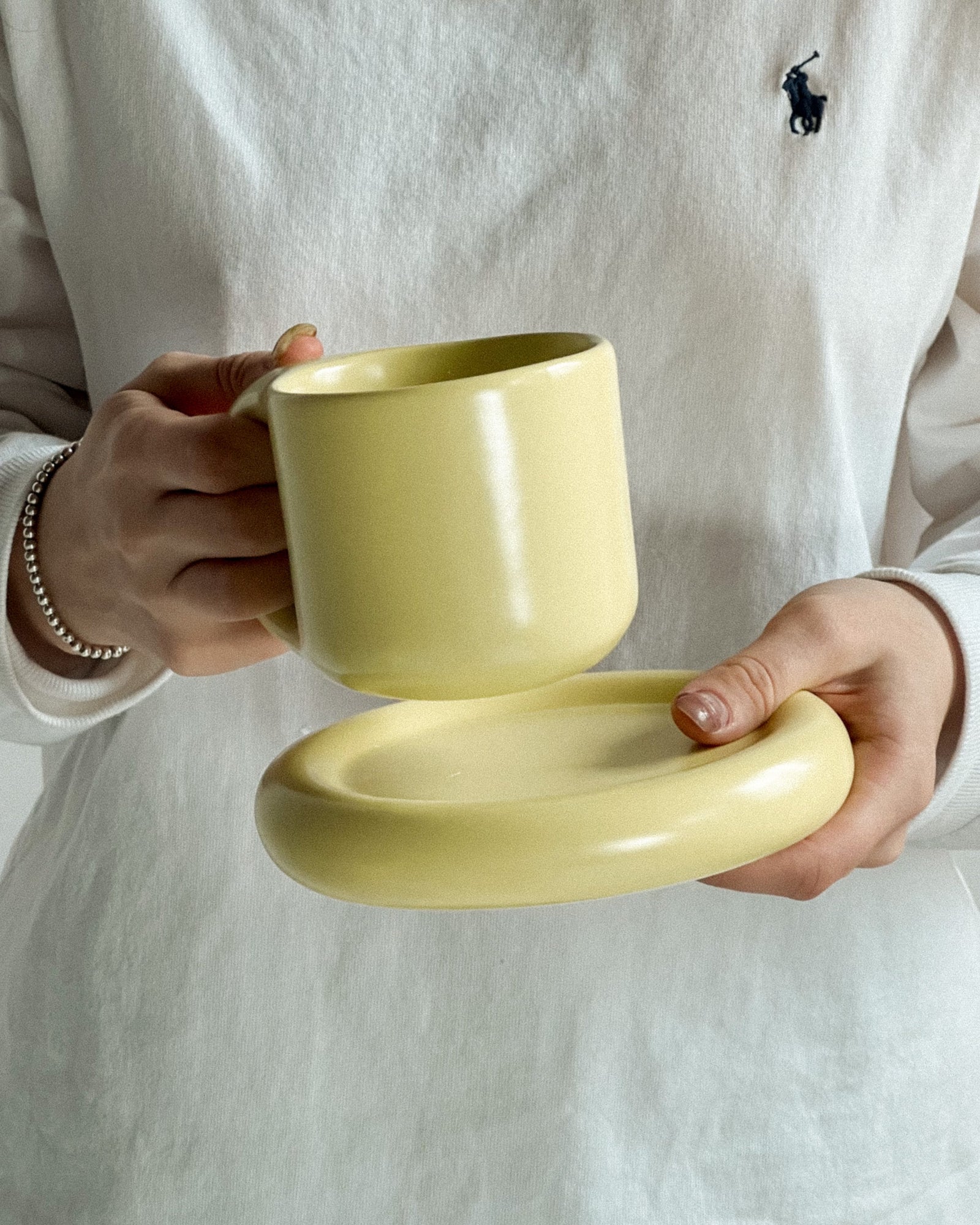 Cup &amp; Saucer Set - Yellow