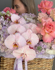 Flower box "Bloom Room" - Orchids, hydrangeas, stock