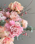 Flower box "Amour de Roses" - French roses, stock, hydrangeas