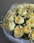 Bouquet "Sunkissed Bliss" - Peony roses, chamomile