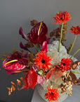 Interior arrangement in a vase "Orange Is the New Bloom"