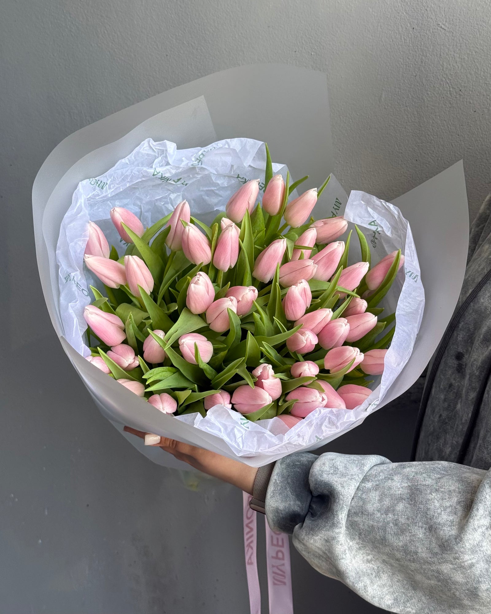 Bouquet "Flamingo" - Pink tulips