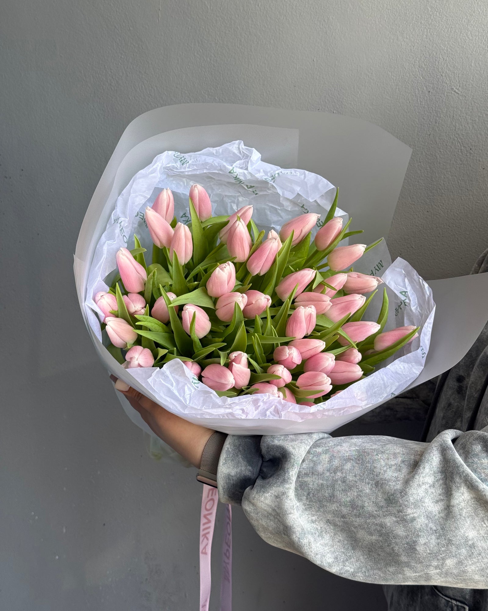 Bouquet "Flamingo" - Pink tulips