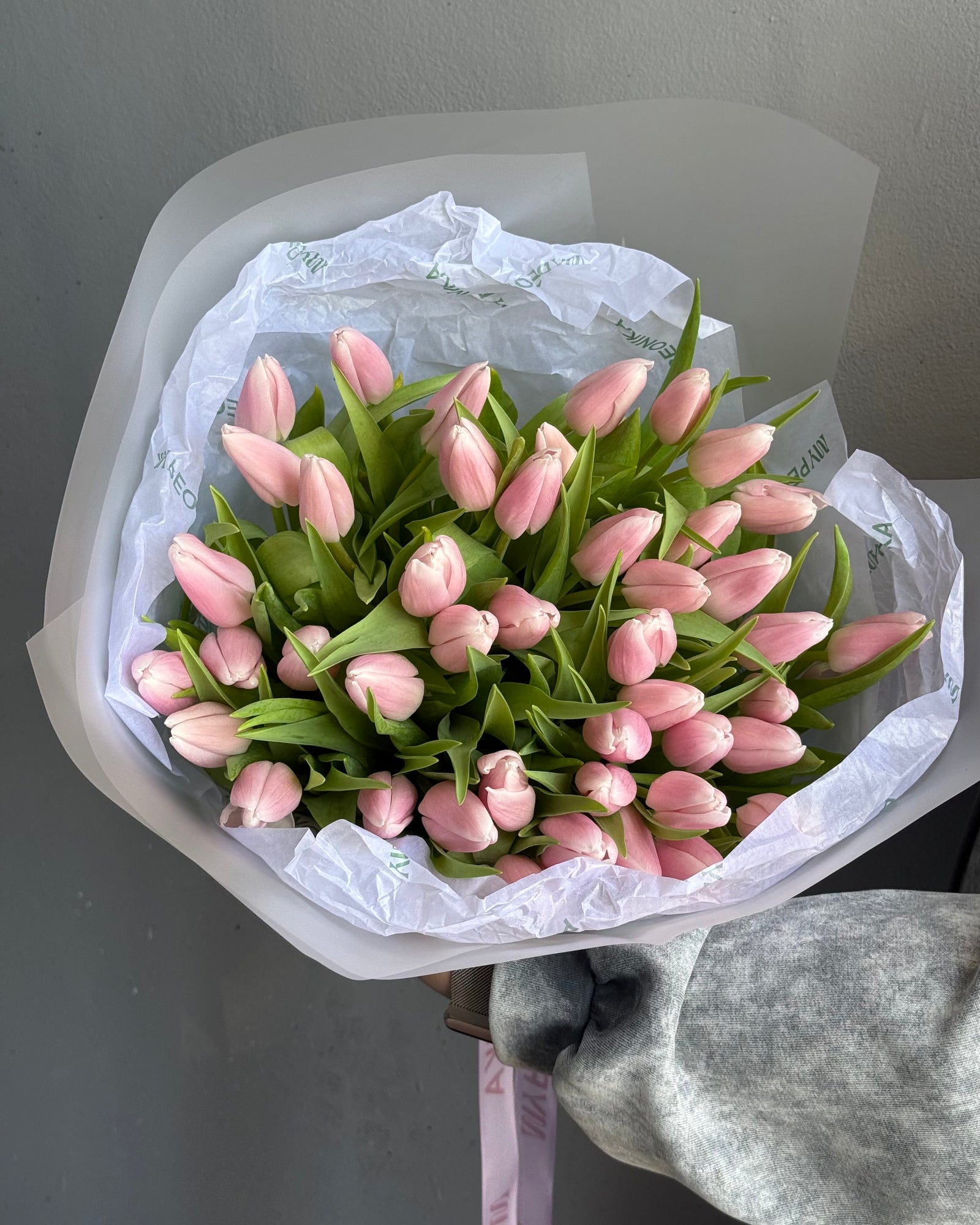 Bouquet "Flamingo" - Pink tulips