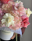 Flower Box "French Kiss" - Hydrangeas , French roses