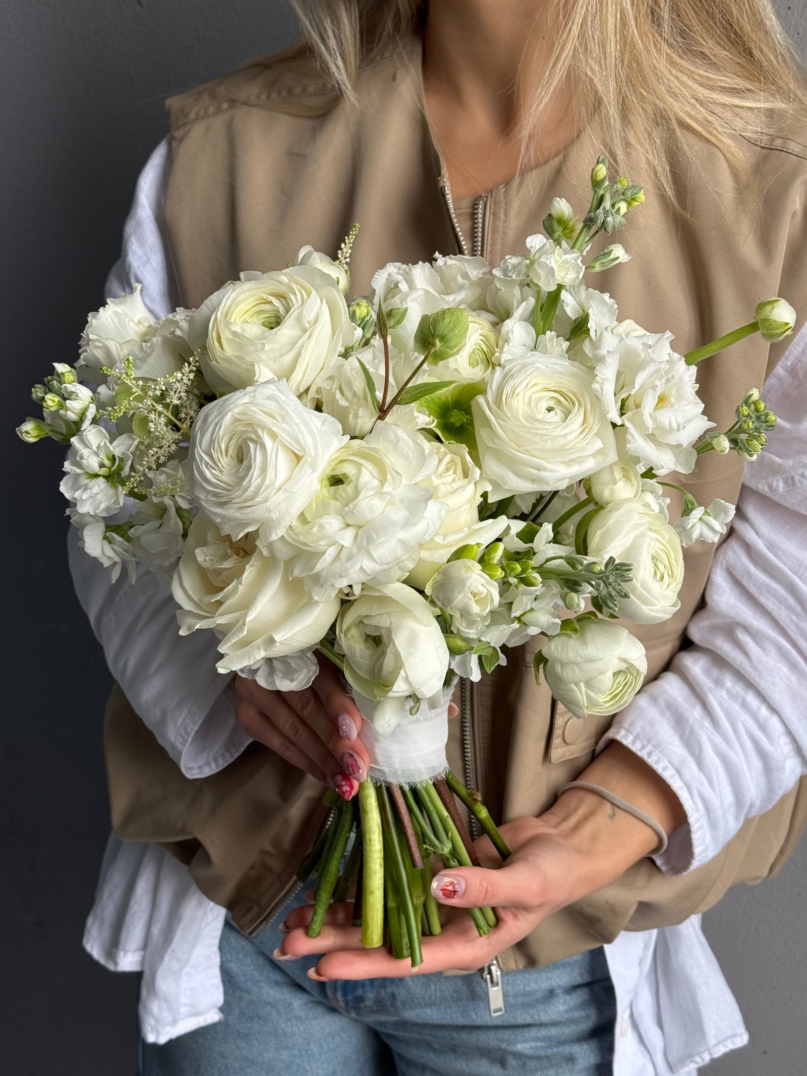 Wedding Bouquet "The One" - Hydrangeas , stock, peony roses